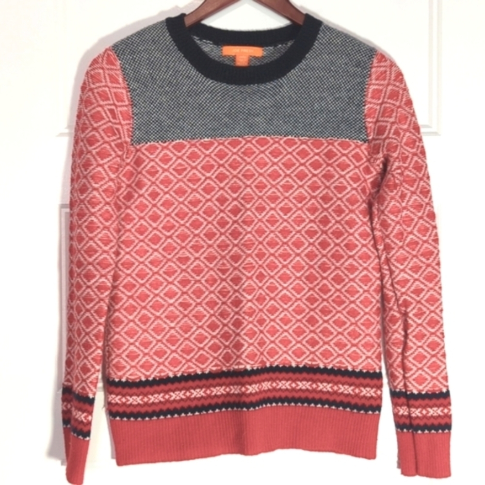 Joe Fresh Patterned Wool Blend Sweater
